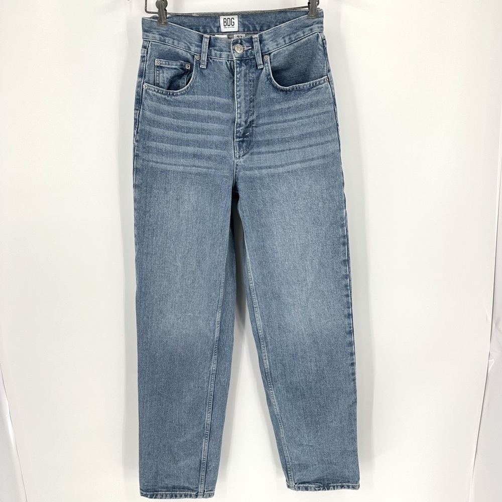 BDG Urban Outfitters High Rise Baggy Cotton Jean Women's Size 27 Lt Wash… - Picture 2 of 16